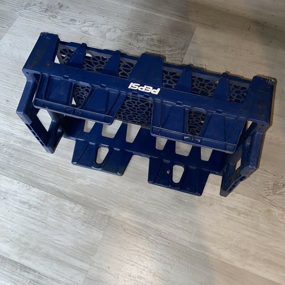 Pepsi Blue Plastic Carrier Crate Caddy Stackable - Picture 5 of 6
